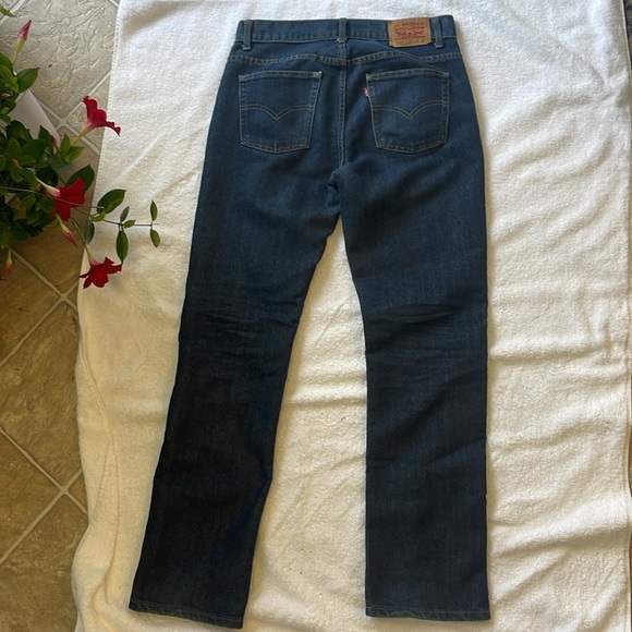 Levi's 511 Slim Fit Jeans Dark Wash Denim Mens 30x30 Basic Casual Vintage - Picture 7 of 10
